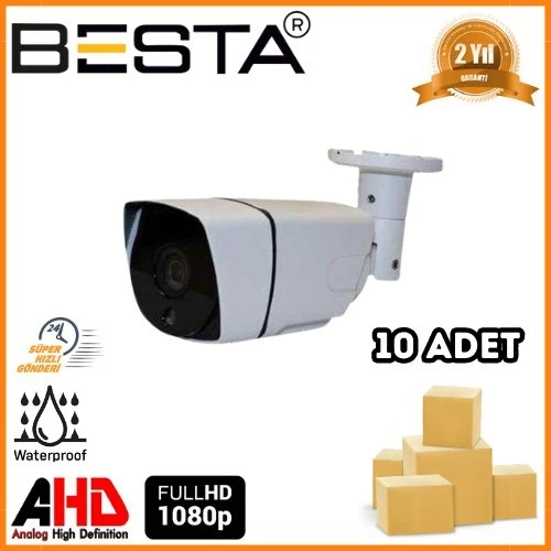 2 MP 1080P 36 LED Bullet AHD Güvenlik Kamerası 10 Adet Koli ürün görseli 1