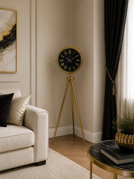 Golden Era Tripod Ayaklı Saat ürün görseli 1
