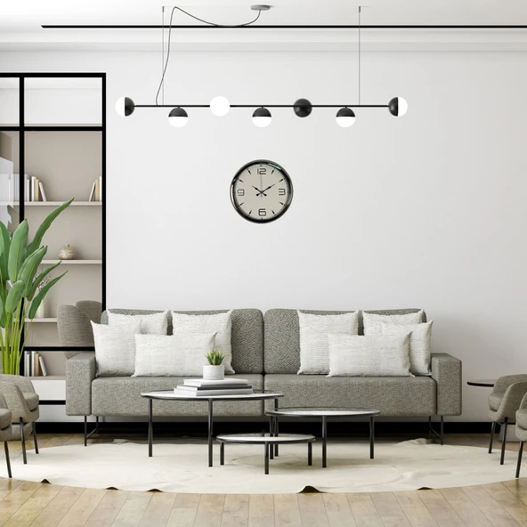Krom Elegance 40 Cm Metal Duvar Saati ürün görseli 1