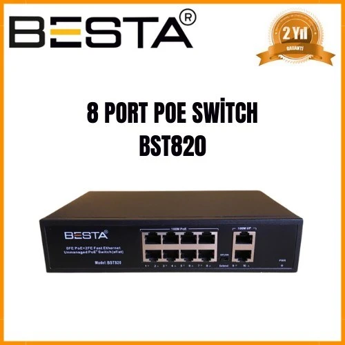 8 PORT POE SWİTCH BST820 ürün görseli 1