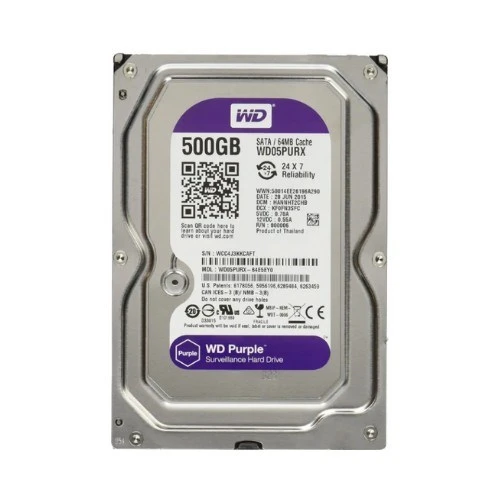 WD Purple 500 GB 3.5 Güvenlik Harddiski ürün görseli 1
