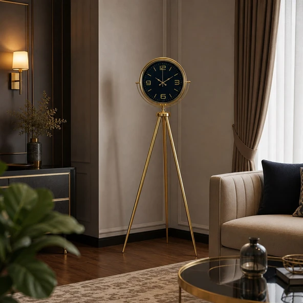 Elegance Tripod Gold Ayaklı Saat ürün görseli 1