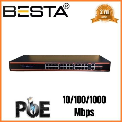 26 PORT GİGABİT POE SWİTCH BST2622G ürün görseli 1