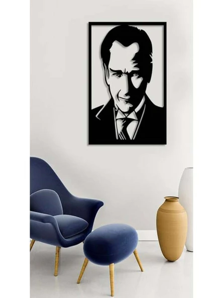 Atatürk Silüet Ahşap Duvar Tablosu ürün görseli 1