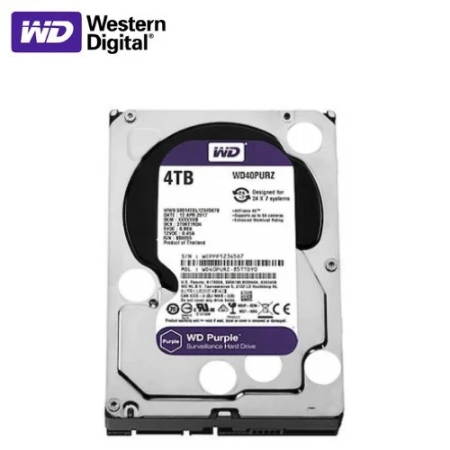 WD Purple WD40PURZ 4 TB SATA 3 HDD 3.5" 7/24 Güvenlik Diski ürün görseli 1