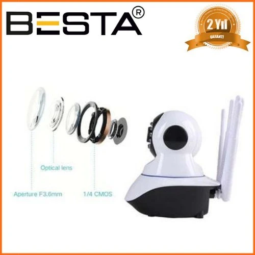 2 MP 1080P 5 Antenli Kablosuz Bebek Kamerası KD-1605 ürün görseli 1