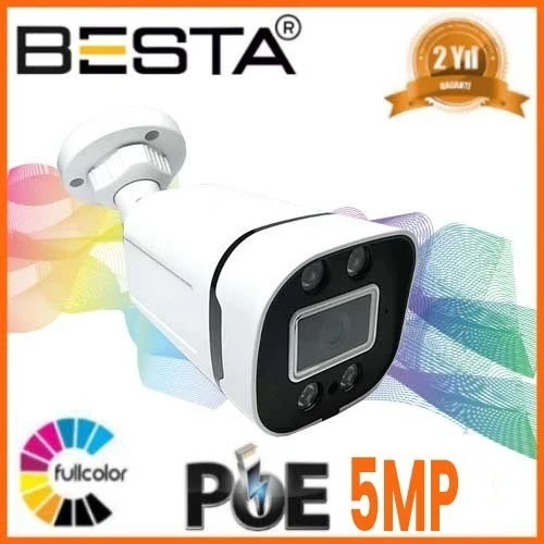 IP POE BT-1240 5 MP WARM LED GÜVENLİK KAMERASI ürün görseli 1
