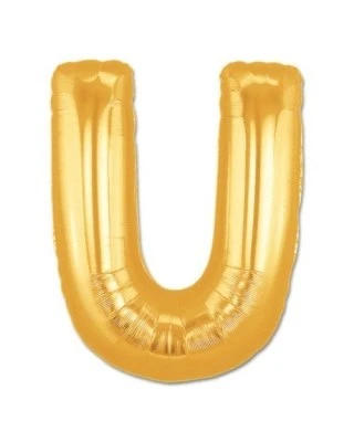 U Harf Folyo Balon Altın Renk  40 inç ürün görseli 1