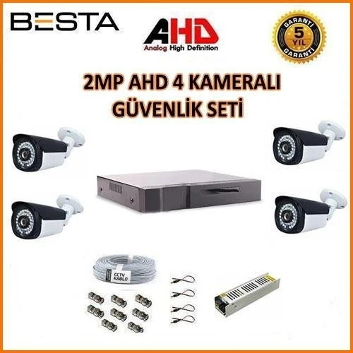 KD-1624 2Mp Ahd 1080P Gece Görüşlü 4 Kameralı Güvenlik Sistemi ürün görseli 1