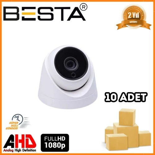 2 MP 1080P 6 ATOM LED Dome AHD Güvenlik Kamerası 10 Adet Koli ürün görseli 1
