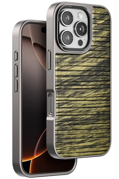 iPhone 16 Pro Max Wave Kapak - Koyu Kahve ürün görseli 1