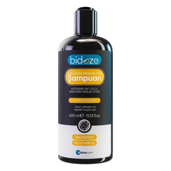 Bidoze Ardıç Katranı & Keratin Şampuanı 400 Ml | Kepek, Kaşıntı ve Dökülme Karşıtı ürün görseli 1