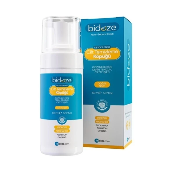 Bidoze Detoks Etkili Cilt Temizleme Köpüğü 150 Ml | Propolis Kolajen ve Ginseng ürün görseli 1
