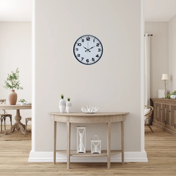 Soft White 36 Cm Sade Duvar Saati ürün görseli 1