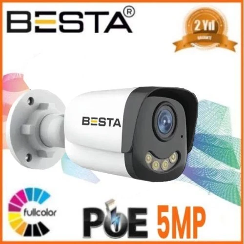 IP POE BT-1241 5mp Warm Led Güvenlik Kamerası ürün görseli 1