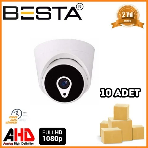 2 MP 1080P 6 ATOM LED Dome AHD Güvenlik Kamerası 10 Adet Koli ürün görseli 1