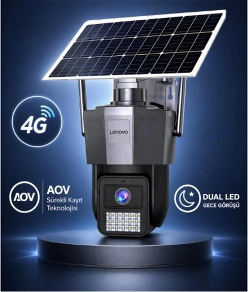 Lenovo X6T-4G 3MP AOV Smart Tek Kamera 4G Solar Kamera ürün görseli 1