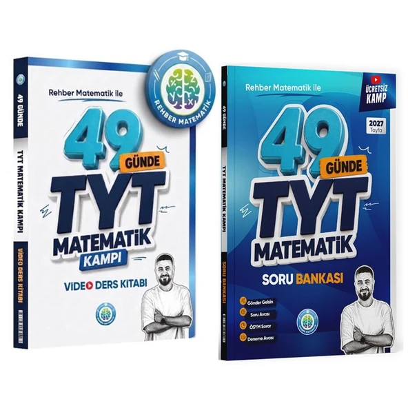 Rehber Matematik 2027 49 Günde TYT Matematik Konu ve Soru Bankası Seti 2 Kitap ürün görseli 1