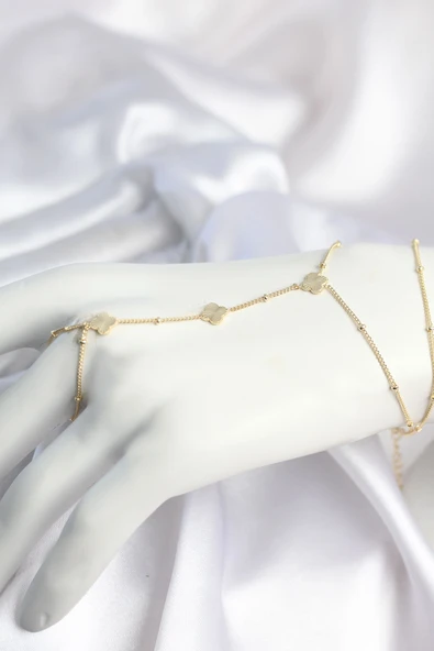 Pirinç Gold Renk Yonca Model Kadın Şahmeran ürün görseli 1