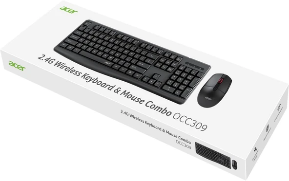 ACER OCC309 BK Kablosuz Klavye+ Mouse set ürün görseli 1