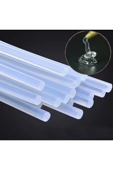 KALIN Silikon Çubuk 10 lu Paket - Şeffaf Yedek Silikon ürün görseli 1