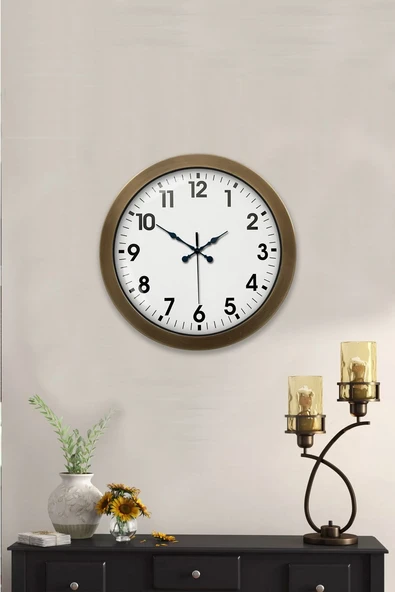 36 cm Eskitme Metal Standart Duvar Saati ürün görseli 1
