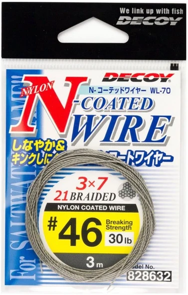 Decoy WL-70 N-Coated Wire Çelik Tel #46 30lb 3mt ürün görseli 1