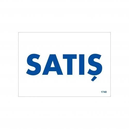 Mey İthalat® Satış Uyarı Levhası 17,5x25 KOD:1740 ürün görseli 1