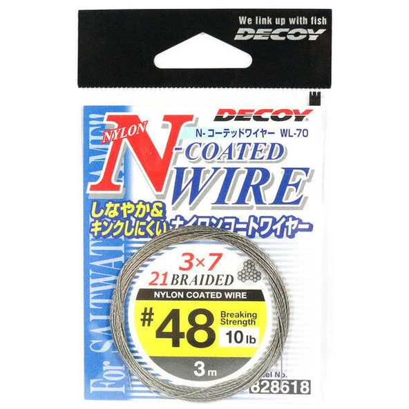 Decoy WL-70 N-Coated Wire Çelik Tel #48 10lb 3mt ürün görseli 1