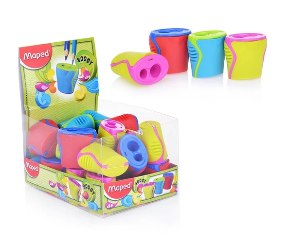 Maped 062211 Kalemtraş Boogy Çift Delikli (24 Lü Kutu) ürün görseli 1