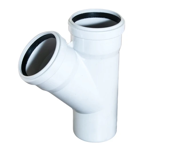 Mey İthalat® Pvc Atık Su Borusu 75x75 Tek Çatal 45 Derece 10 Adet ürün görseli 1