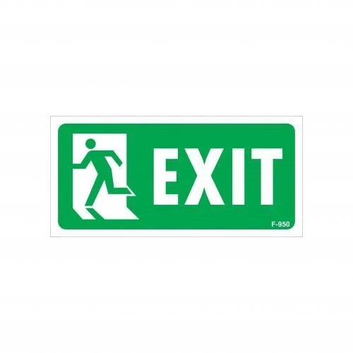 Mey İthalat® Exit Sol Uyarı Levhası 17,5x25 KOD:950 ürün görseli 1