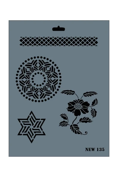 Mey İthalat® Rich New Seri N-135 Stencil 35x25 cm ürün görseli 1