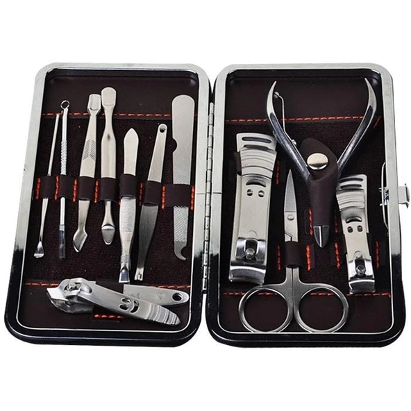 Özel Çantasında Profesyonel Manikür Pedikür Seti (12 Parça) ürün görseli 1