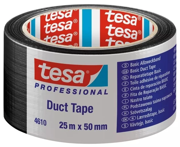 Mey İthalat® Tesa 4610 Duck Bantı Siyah 50 mm 25 Metre ürün görseli 1