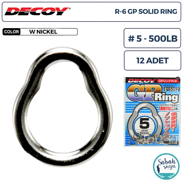 Decoy R-6 GP Solid Ring (Kapalı Halka) #5 500lb (12 Adet) ürün görseli 1