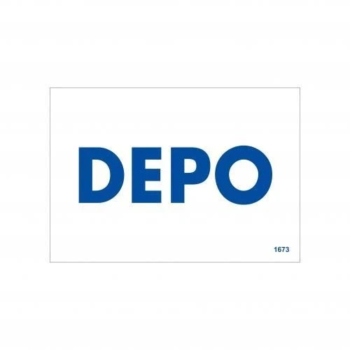 Mey İthalat® Depo Uyarı Levhası 17,5x25 KOD:1673 ürün görseli 1