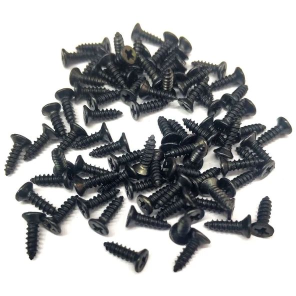 Siyah 1000 Adet Klips Vidası 2,2x6,5 mm YHB - Konik Başlı Kutu, Sandık, Ayak, Askı,  Mini Vida ürün görseli 1