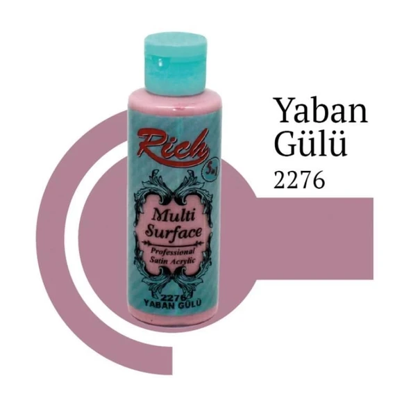 Mey İthalat® Rich Multi Surface 2276 Yaban Gülü Akrilik Boya 120 cc ürün görseli 1
