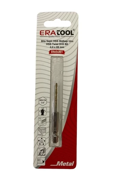 Mey İthalat® Eratool 54801 Altıgen Hss Matkap Ucu 2X69 mm ürün görseli 1