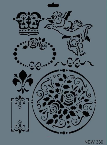 Mey İthalat® Rich New Seri N-330 Stencil 35x25 cm ürün görseli 1