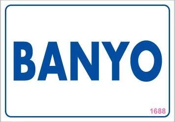Mey İthalat® Banyo Uyarı Levhası 17,5x25 KOD:1688 ürün görseli 1