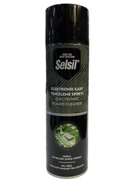 Mey İthalat® Selsil Elektronik Kart Temizleyici Sprey 500 ml Yağsız ürün görseli 1