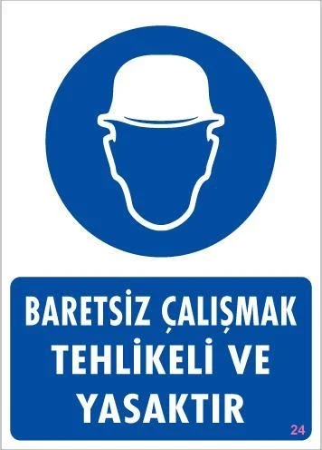 Mey İthalat® Baret Giy Uyarı Levhası 25x35 KOD:24 ürün görseli 1
