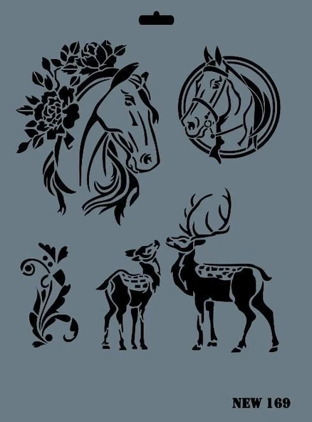 Mey İthalat® Rich New Seri N-169 Stencil 35x25 cm ürün görseli 1