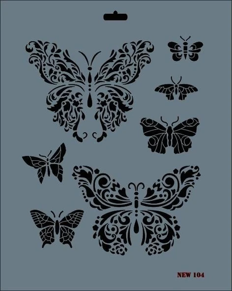 Mey İthalat® Rich New Seri N-104 Stencil 35x25 cm ürün görseli 1