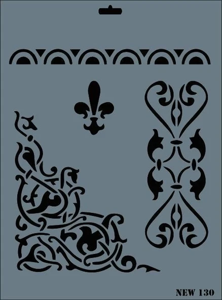 Mey İthalat® Rich New Seri N-130 Stencil 35x25 cm ürün görseli 1