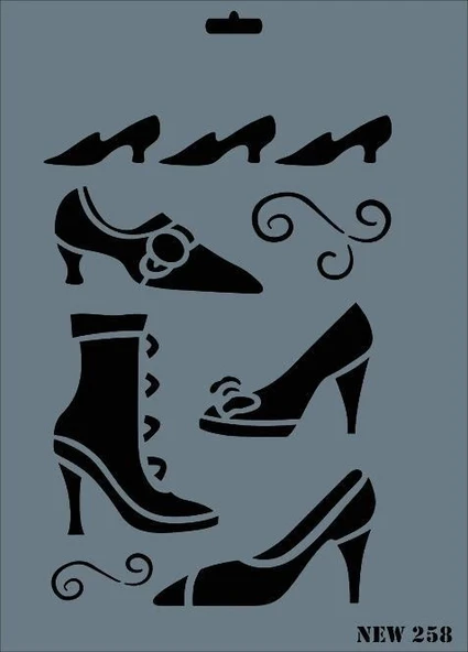 Mey İthalat® Rich New Seri N-258 Stencil 35x25 cm ürün görseli 1
