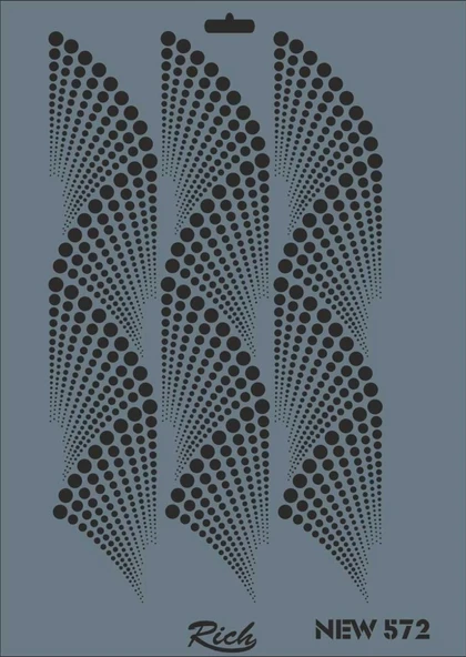 Mey İthalat® Rich New Seri N-572 Stencil 35x25 cm ürün görseli 1