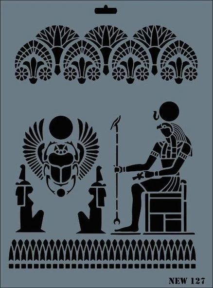 Mey İthalat® Rich New Seri N-127 Stencil 35x25 cm ürün görseli 1